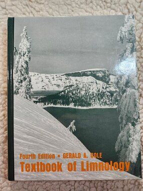 Gerald A Cole Textbook of Limnology Fourth Edition Hardcover 1994 Waveland Press